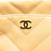 Chanel CC Chevron Quilted Lambskin Chain Shoulder Bag Secondhand