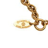 Chanel Gold Plated Quilted CC Pendant Necklace Secondhand