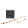 Chanel Gold Plated Quilted CC Pendant Necklace Secondhand