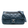 Chanel Small Glazed Calfskin Duo Color Flap Secondhand