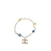 Chanel Gold Plated Faux Pearl Beaded CC Bracelet Secondhand