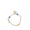 Chanel Gold Plated Faux Pearl Beaded CC Bracelet Secondhand