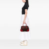 Prada Cinghiale Trimmed Canvas Canapa Bauletto Bag Secondhand