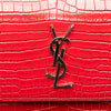 Secondhand Saint Laurent Medium Croc Embossed Leather Sunset Crossbody