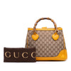 Gucci Small GG Canvas Diana Bamboo Top Handle Tote Secondhand