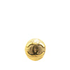 Secondhand Chanel Gold Plated CC Round Brooch