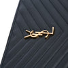 Secondhand Saint Laurent Leather Chevron Monogram Document Holder