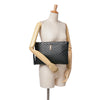 Secondhand Saint Laurent Leather Chevron Monogram Document Holder