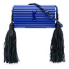 Saint Laurent Ribbed Acrylic and Lambskin Fringe Monogram Opium Box Bag Secondhand