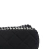 Chanel Medium Quilted Jersey and Tweed Chain Flap Secondhand
