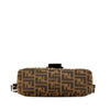 Fendi Zucca Canvas Double Flap Shoulder Bag Secondhand