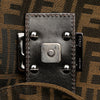 Fendi Zucca Canvas Double Flap Shoulder Bag Secondhand