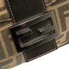 Fendi Zucca Canvas Double Flap Shoulder Bag Secondhand