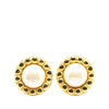 Chanel Gold Plated Faux Pearl Round Clip on Earrings Secondhand