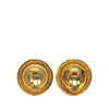Chanel Gold Plated Faux Pearl Round Clip on Earrings Secondhand