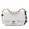 Chanel Mini Quilted Lambskin Resin Crystal Square Monacoco Flap Secondhand
