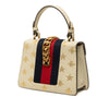 Gucci Mini Calfskin Bee Star Web Sylvie Top Handle Bag Secondhand