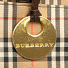 Burberry Haymarket Check Canvas Handbag Secondhand
