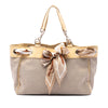 Gucci Medium Guccissima Trimmed Canvas Positano Tote Secondhand