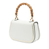 Gucci Calfskin Frame Print Bamboo Web Top Handle Bag Secondhand
