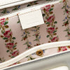 Gucci Calfskin Frame Print Bamboo Web Top Handle Bag Secondhand