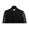 Secondhand Pierre Balmain Leather and Quilt Bomber Jacket - '10s
