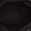 Balenciaga Small Lambskin Motocross Striped Classic City Satchel Secondhand