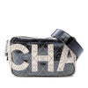Chanel Coated Canvas Camellia Logo Camera Bag Secondhand
