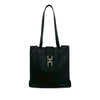 Ferragamo Pebbled Calfskin Double Gancini Tote Secondhand