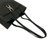 Ferragamo Pebbled Calfskin Double Gancini Tote Secondhand