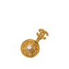 Chanel CC Gold Plated Faux Pearl Medallion Brooch Secondhand