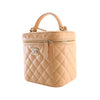 Chanel CC Quilted Lambskin Top Handle Vanity Case with Chain Secondhand