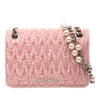 Miu Miu Matelasse Tweed Faux Pearl Chain Shoulder Bag Secondhand