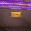 Fendi Large Zucca Embossed Velvet Baguette Satchel Secondhand