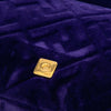 Fendi Large Zucca Embossed Velvet Baguette Satchel Secondhand