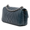 Chanel CC Quilted Perforated Aged Calfskin Flap Secondhand