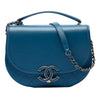 Chanel Medium Shiny Calfskin and Quilted Goatskin Coco Curve Flap Secondhand