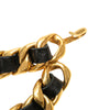 Secondhand Chanel Gold Plated Wheel Leather Woven Chain Belt