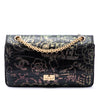 Chanel Croc Embossed Calfskin Graffiti Cocodile Reissue 2.55 Double Flap 226 Secondhand