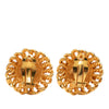 Chanel Gold Plated Round Clip On Earrings Secondhand