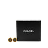 Chanel Gold Plated and Resin CC Clip on Earrings Secondhand