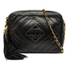 Chanel CC Chevron Quilted Lambskin Tassel Camera Case Secondhand