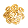 Chanel CC Gold Plated Flower Pin Brooch Secondhand