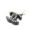 Chanel CC Brass Resin and Strass Logo Pendant Necklace Secondhand
