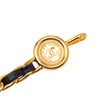 Chanel Gold Plated Leather Woven 31 Rue Cambon Medallion Chain Belt Secondhand