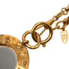 Chanel CC Gold Plated Medallion Mirror Pendant Necklace Secondhand