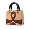 Dior Medium Canvas Beaded and Embroidered Tarot Judgment Lady Dior Secondhand