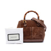 Gucci Mini Suede Bamboo Satchel Secondhand