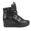 PRADA Sport Leather High-top Sneakers in Black 3TZ047, Size 36.5 EU Secondhand
