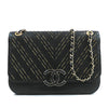 Chanel CC Chevron Sheepskin Chain Subtle Flap Secondhand